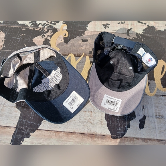 NFL Dallas Cowboys Gray +Navy Blue Hats with Adjustable Straps and Curved Brim - Picture 2 of 8